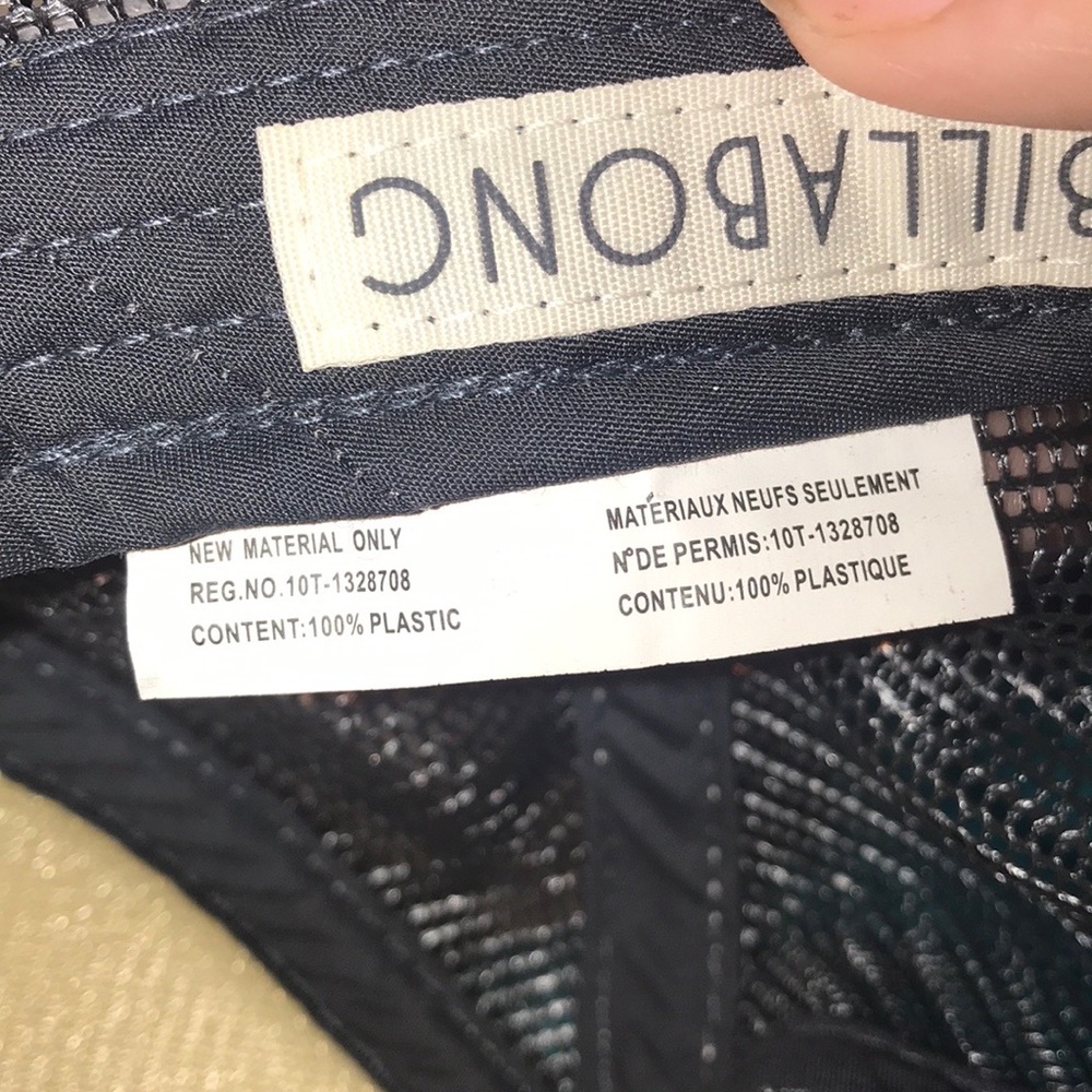 Billabong Grey SnapBack Hat Cap - Picture 6 of 7